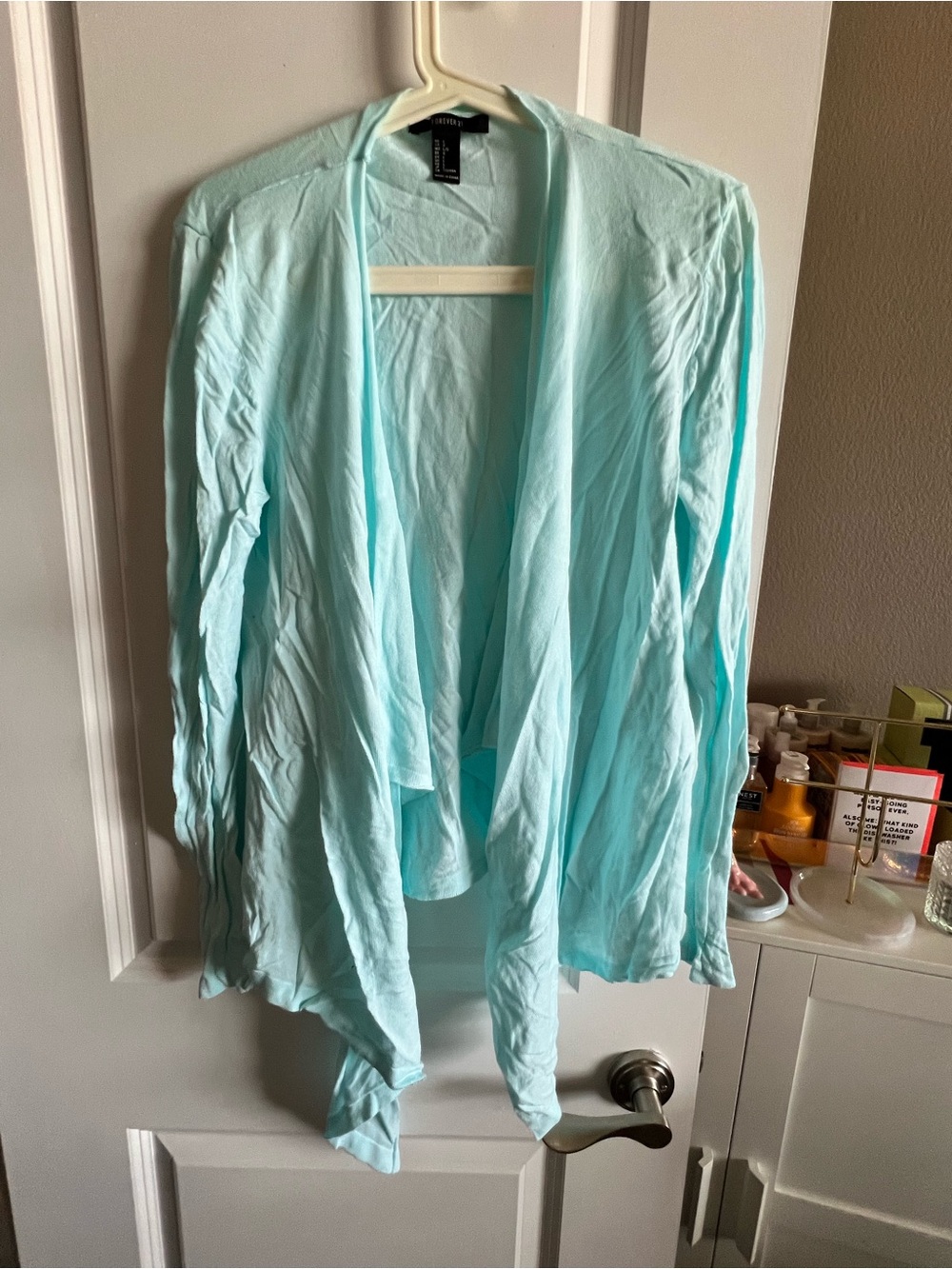 Forever 21 Light Aqua Knit Women's Top
